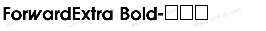 ForwardExtra Bold字体转换